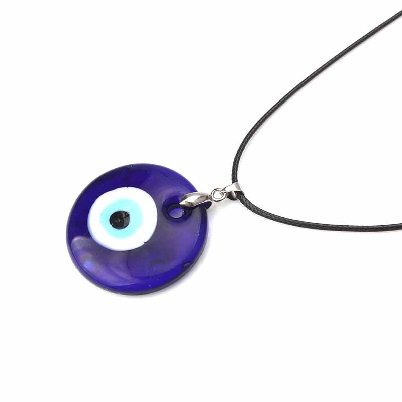 1pc Blue Glass Evil Eye 30mm Evil Eye Charms Necklace Pendants For Women Evil Eye Necklace Jewelry Accessories Findings Making